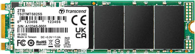 Transcend 2TB SATA III 6Gb/s MTS825S 80mm M.2 SSD (TS2TMTS825S)