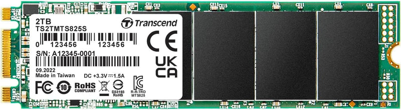 Transcend 2TB SATA III 6Gb/s MTS825S 80mm M.2 SSD (TS2TMTS825S)