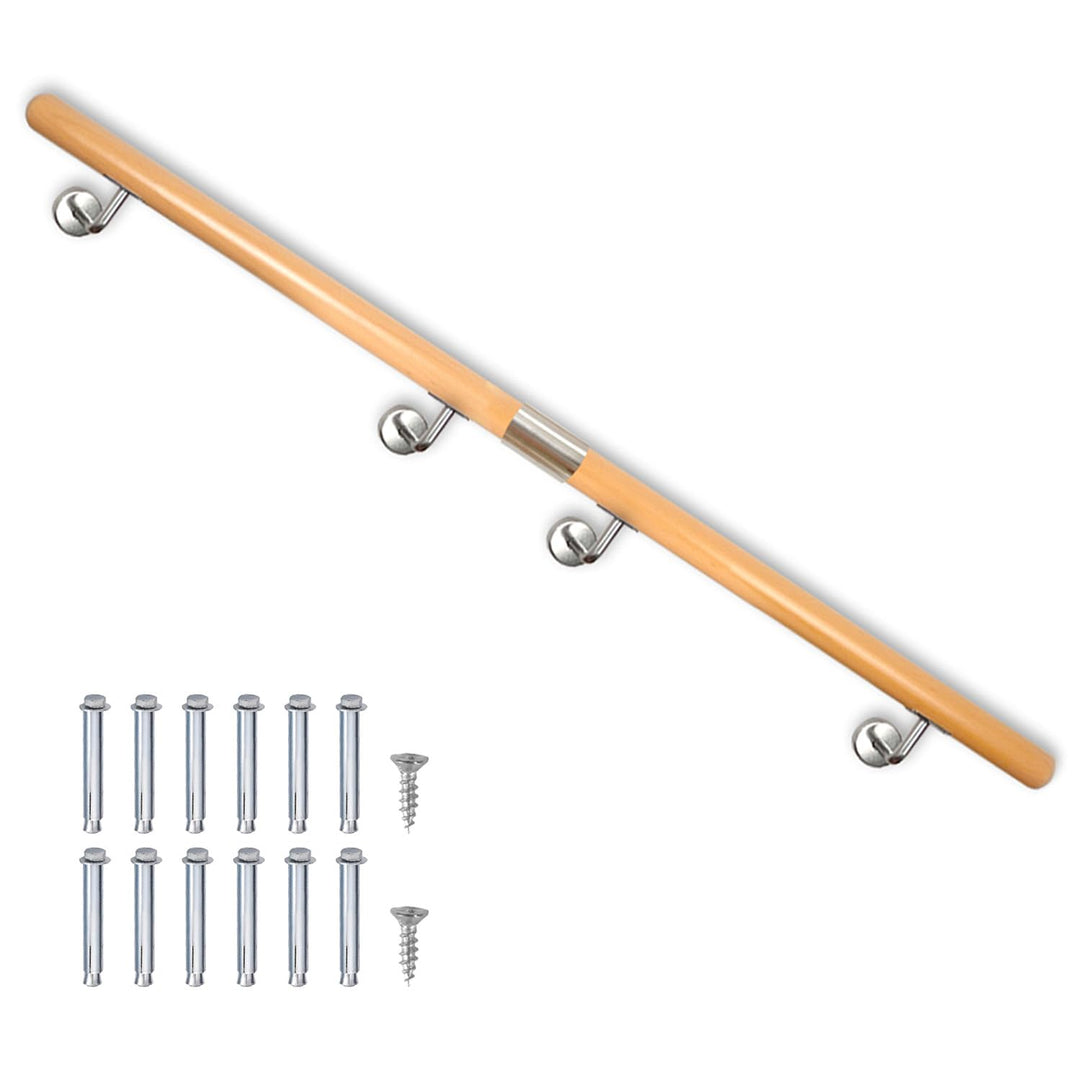 Buche Holz Handlauf Treppengeländer Geländer für Treppe Treppe Wandhandlauf Wand Treppe seitliche Mo