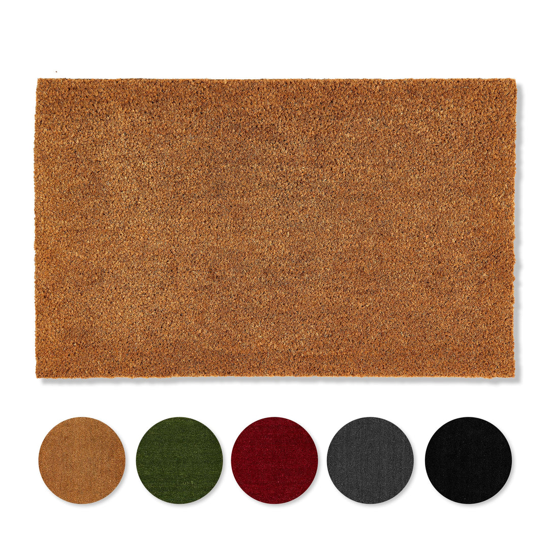 Carpido rutschfeste Kokosmatte - 60 x 90 cm Natur - Nachhaltige Naturfaser für den überdachten Ausse
