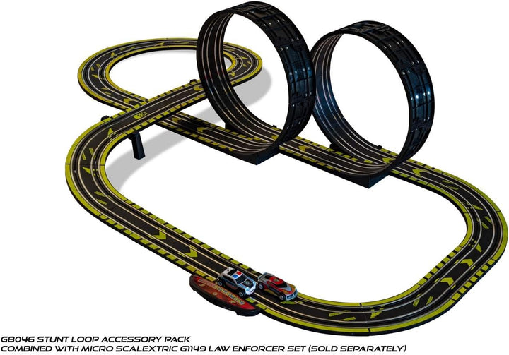 Micro Scalextric Stunt-Streckenerweiterung, Set, Stunt-Looping, Schwarz Track extension pack Stunt L