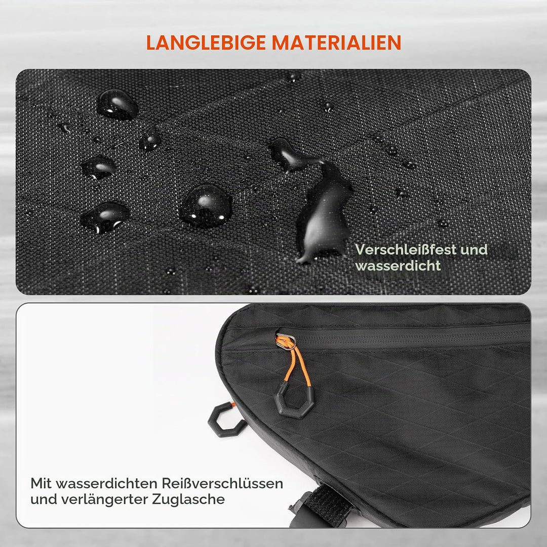 Fahrrad Rahmentasche Fahrradtasche, wasserdichte Fahrradtasche unter dem Schlauch, 4,2L mit Aussenta