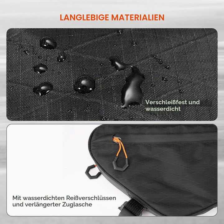 Fahrrad Rahmentasche Fahrradtasche, wasserdichte Fahrradtasche unter dem Schlauch, 4,2L mit Aussenta