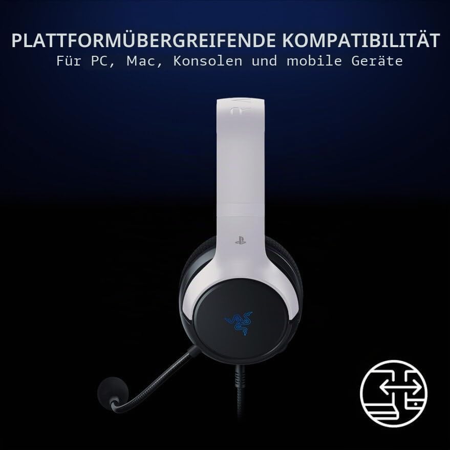 Razer Kaira X Kabelgebundenes Gaming-Headset für PlayStation 5,PS5, PS4, PC, Mac, Mobiltelefon: 50 m