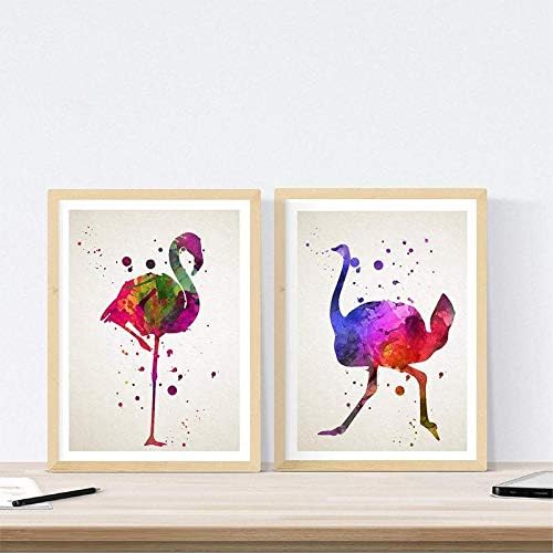 Nacnic Berge Vater (A4 Rahmen) Tiere Animal prints, Tiere Animal prints
