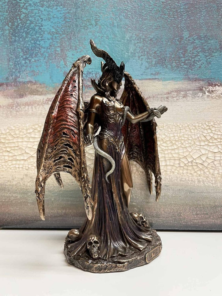 Figur Lilith, Dämon und Erste Frau von Adam, Antic Line, H 22 cm
