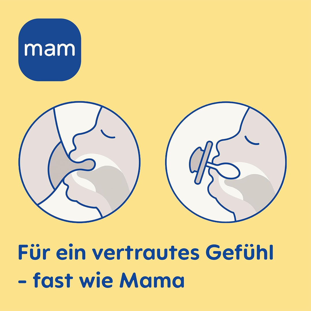 MAM Air Night Silikon Schnuller im 2er-Set, zahnfreundlicher und leuchtender Baby Schnuller, extra l
