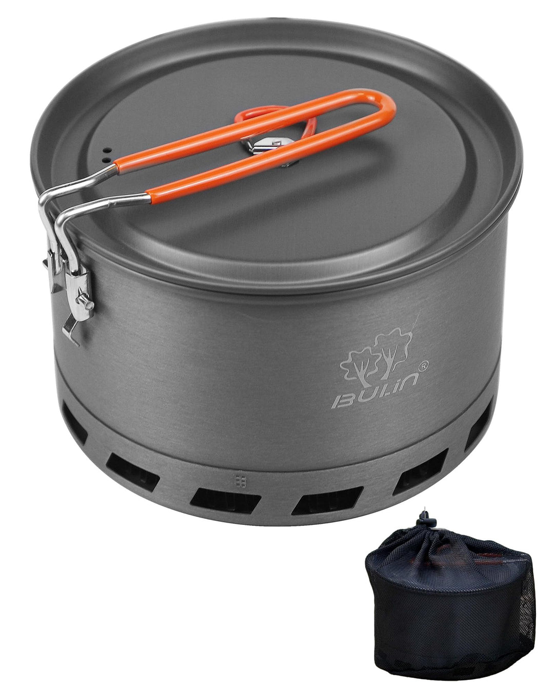 Bulin Camping Wasserkessel 2.2L Grösser Kaffeekanne Wasserkocher 2-3 Personen Kochen Leicht Faltbar