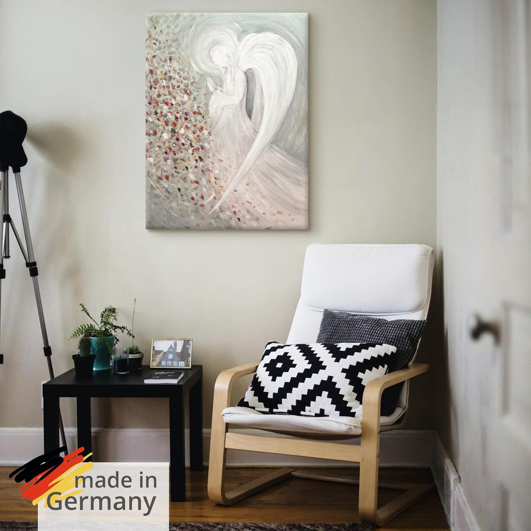 ARTland Leinwandbilder Wandbild Bild auf Leinwand 45x60 cm Wanddeko Engel Flügel Fantasy Religion Ab