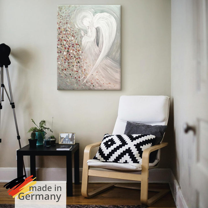 ARTland Leinwandbilder Wandbild Bild auf Leinwand 45x60 cm Wanddeko Engel Flügel Fantasy Religion Ab
