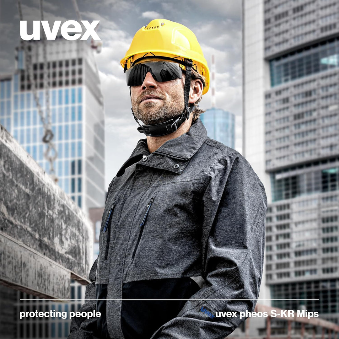 uvex pheos S-KR MIPS Schutzhelm - Industrieschutzhelm - MIPS-Technologie, stufenlose Weitenregulieru