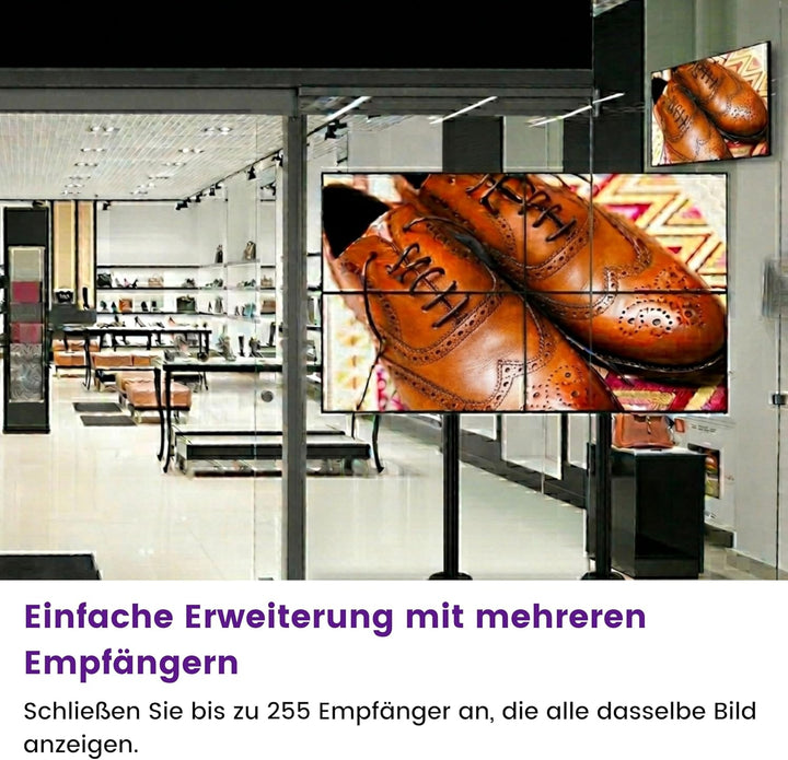 HDMI Extender LAN - Marmitek MegaView 91 - über 1 CAT 5e/6 Kabel oder Netzwerk (IP/LAN) - Full HD -