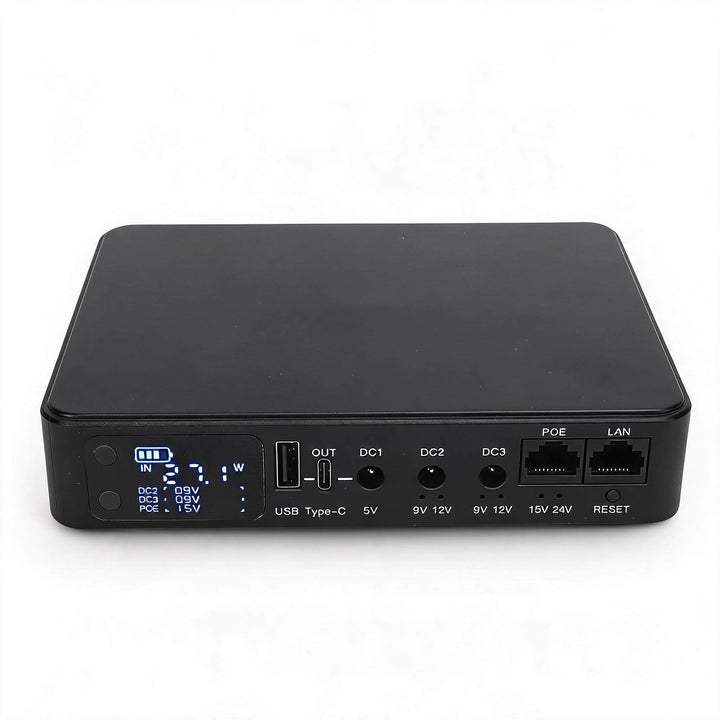 Dpofirs Tragbares UPS-Stromversorgung mit 18000-mAh-, Multi-Output-USB Typ-C DC POE für Überwachungs