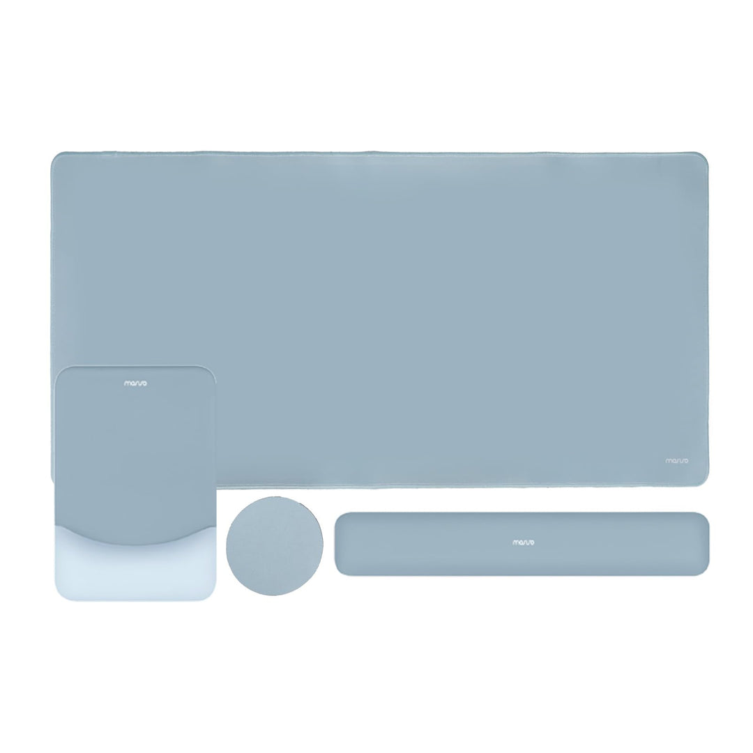 MOSISO Tastatur Mauspad Set, Grosses Schreibtischunterlage Desk Mat &amp; Rechteckige Handballenauflage