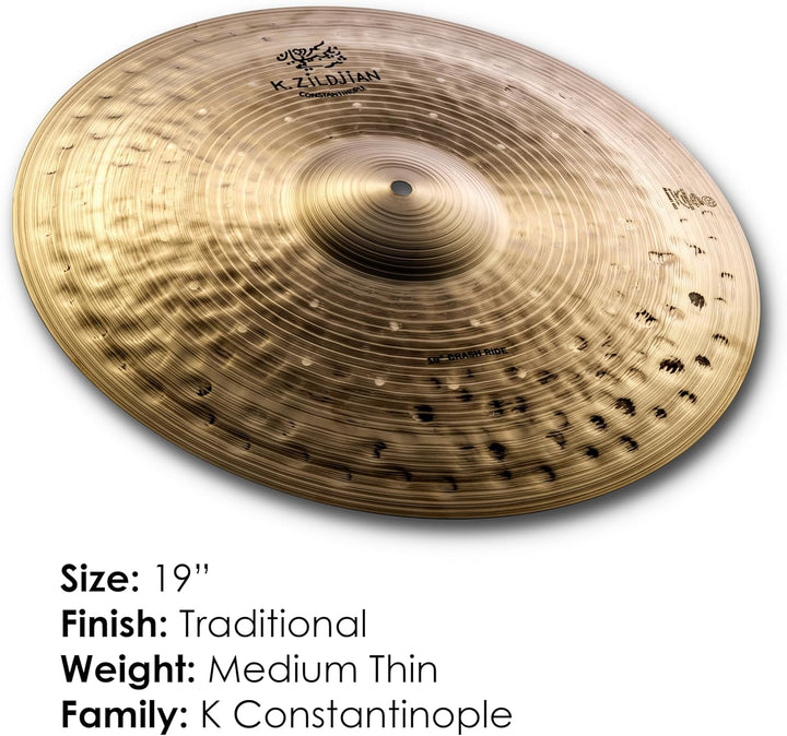 Zildjian K' Constantinople Crash-Ride 19", 19"