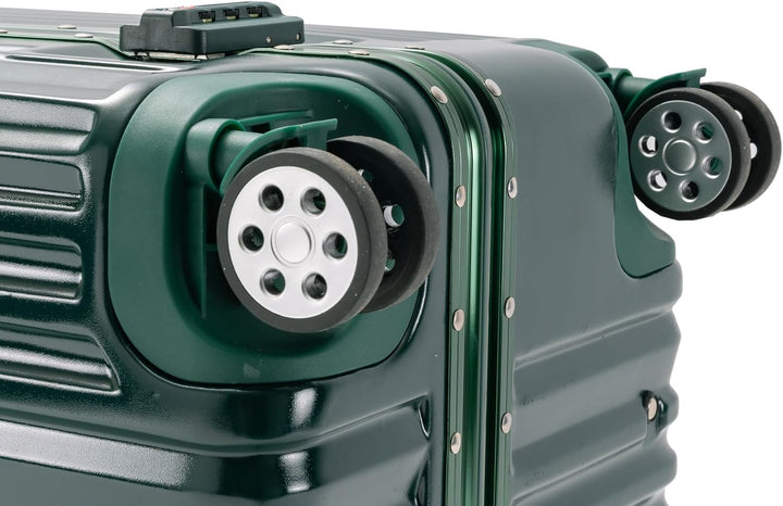 Travelhouse London Koffer Grün S-55cm Bordkoffer · Alu-Rahmen · Polykarbonat Hartschale · Reisegepäc