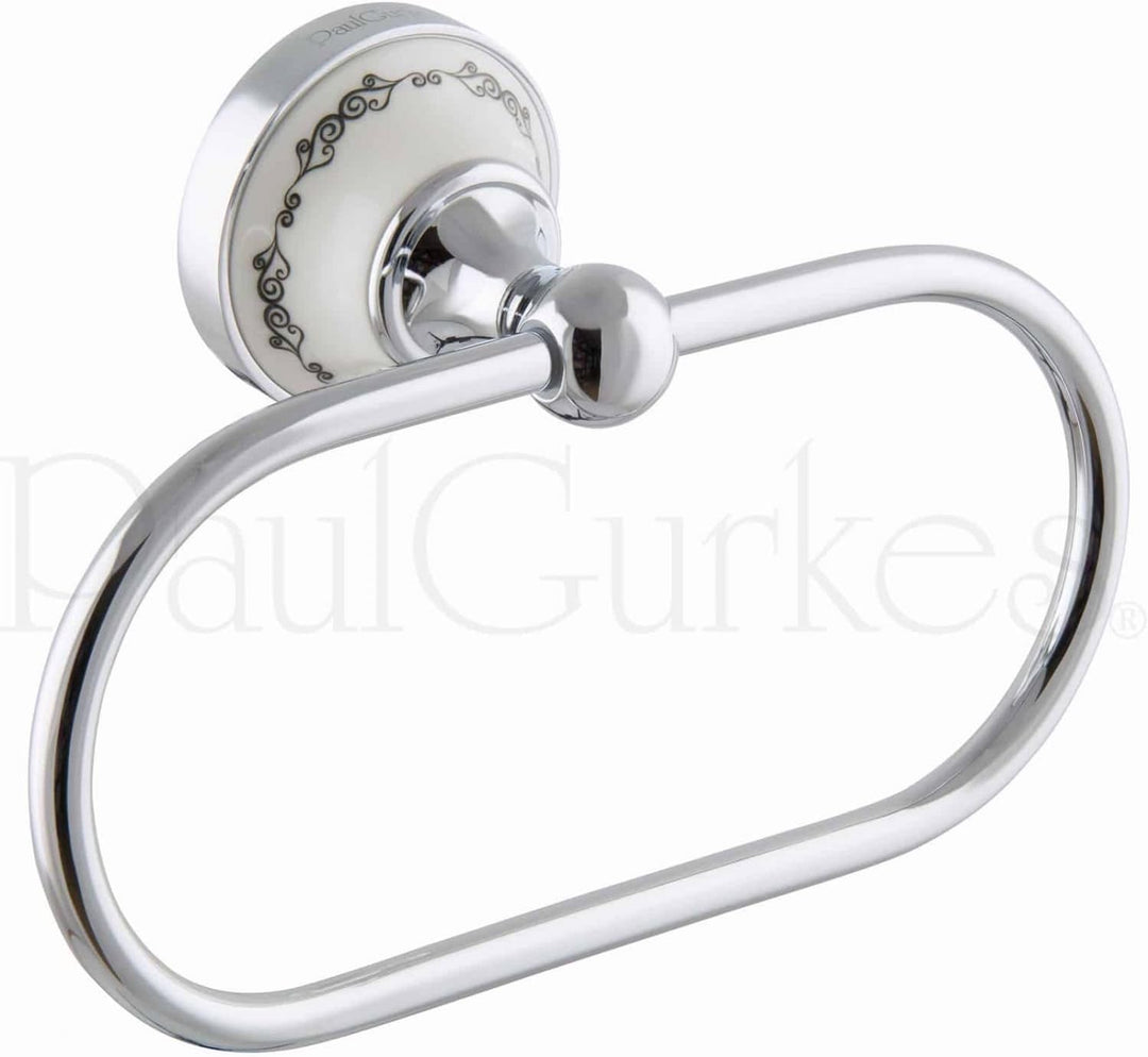PaulGurkes Nostalgie Retro Handtuchring Handtuchhalterung Bad Accessoires Landhausstil Badaccessoire