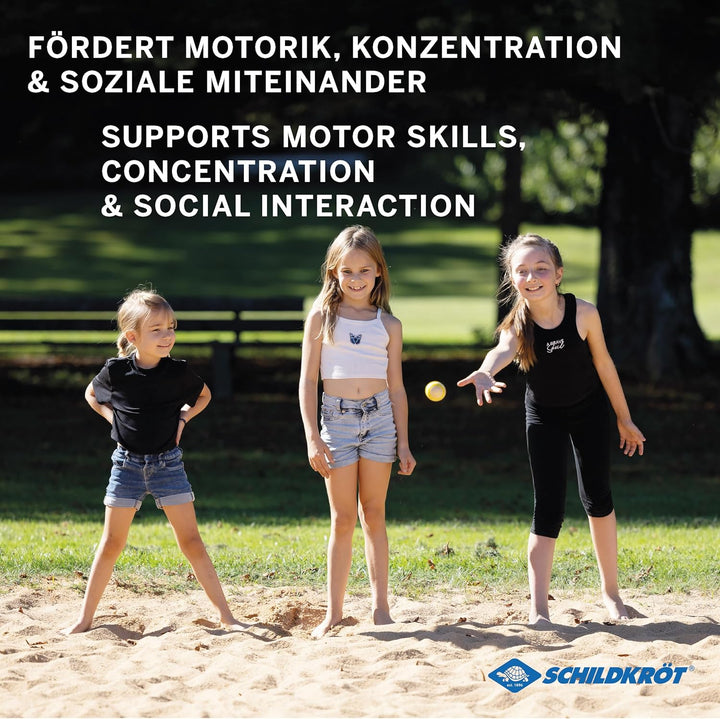 Schildkröt Boccia Set aus FSC Holz für Kinder und Familien I 6 farbige Boccia Kugeln Plus Zielkugel