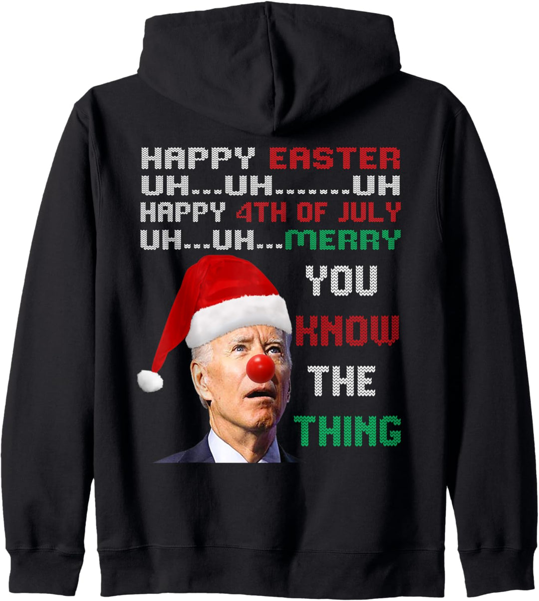 Joe Biden Ugly Christmas Sweater For Men & Women Funny Ugly Kapuzenjacke