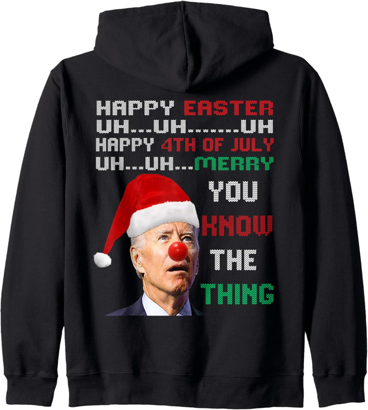 Joe Biden Ugly Christmas Sweater For Men & Women Funny Ugly Kapuzenjacke