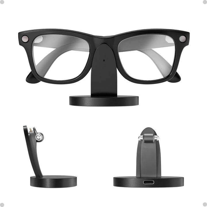 Ladestation für Ray-Ban Meta AI Brille (Gen 2), 45 Min. Schnellladegerät mit LED-Anzeige, Smart Glas