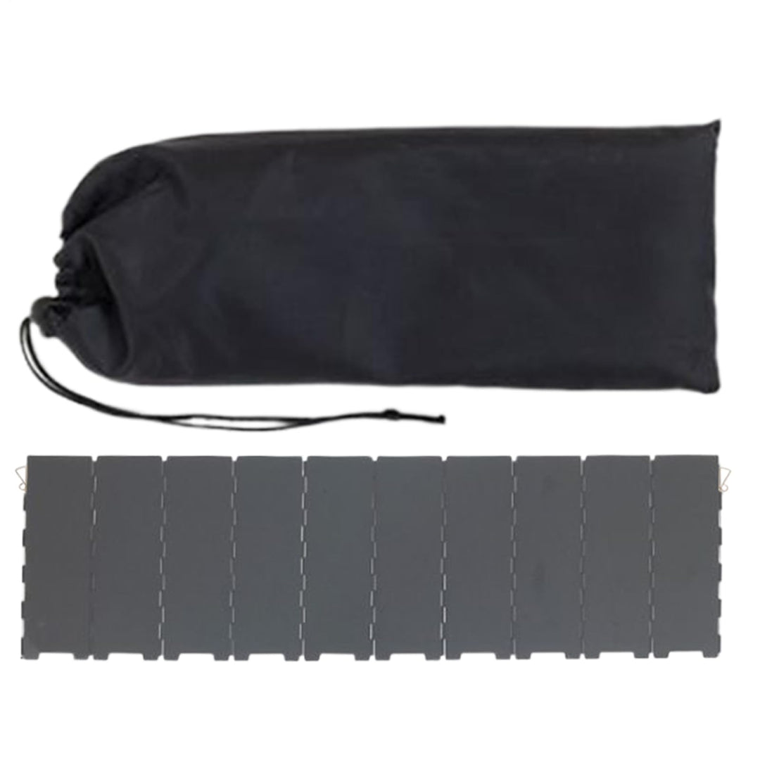 Camping-Windschutzscheibe, faltbarer 10-Panel-Metall-Herd-Windschutz | Camping-Zubehör mit Aufbewahr