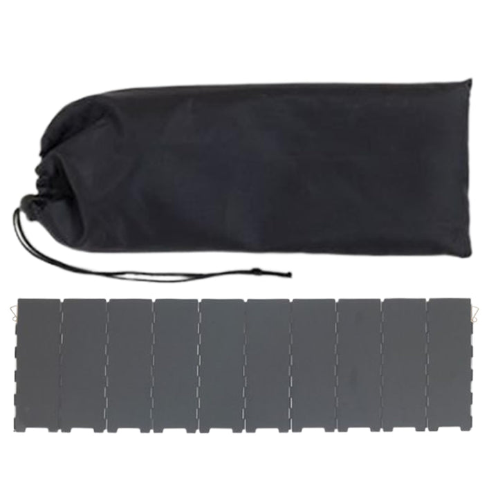 Camping-Windschutzscheibe, faltbarer 10-Panel-Metall-Herd-Windschutz | Camping-Zubehör mit Aufbewahr