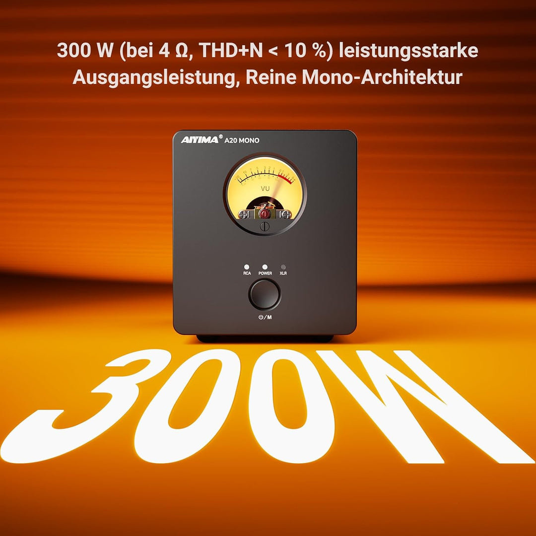AIYIMA A20 Mono Vollsymmetrischer 300W TPA3255 Klasse D Verstärker mit HFP | HiFi Desktop Verstärker