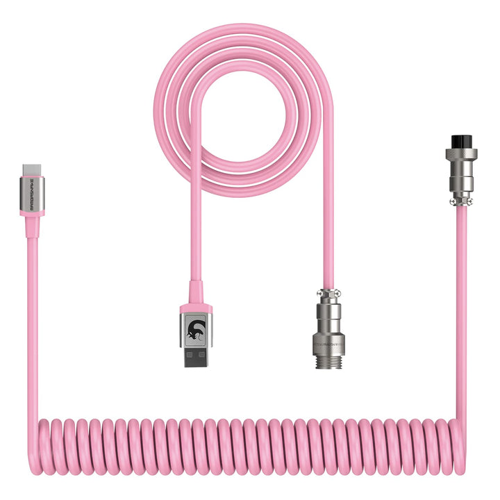 XINMENG X MAMBASNAKE C01 Spiral-Tastaturkabel, Typ-C auf USB-A HyperSpeed-Leitung mit 8KHz-Rücklaufr