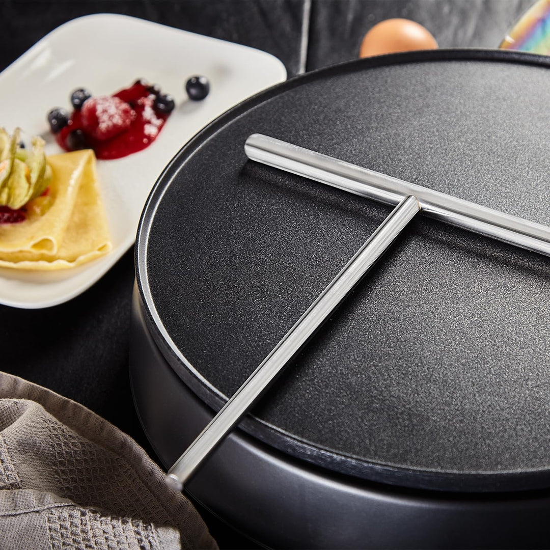 Kerafactum Küchen-Set mit Teigverteiler aus Edelstahl & Aufstrichmesser | Zubehör für Frühstück & Ba