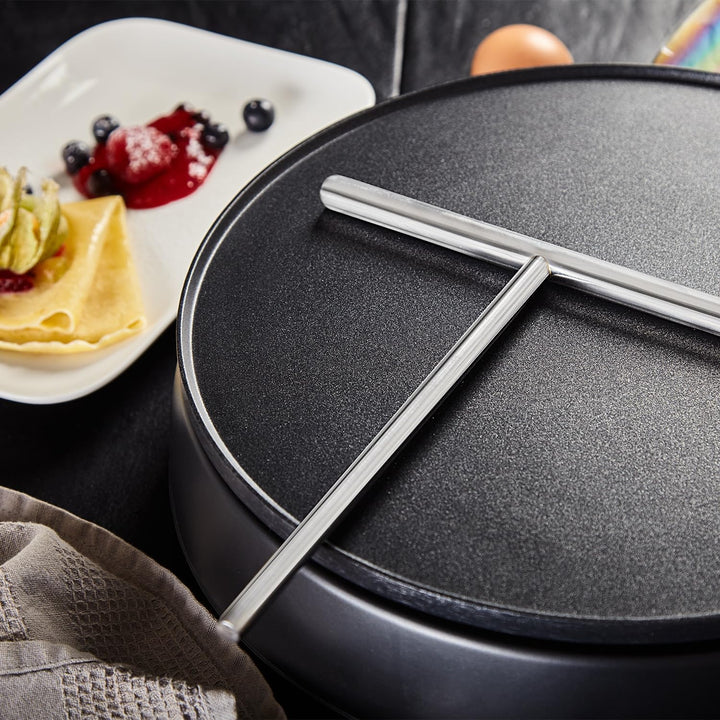 Kerafactum Küchen-Set mit Teigverteiler aus Edelstahl & Aufstrichmesser | Zubehör für Frühstück & Ba