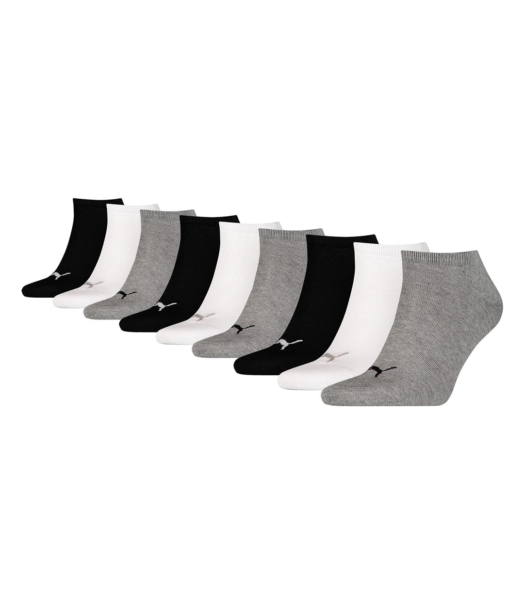 PUMA Herren SNEAKER SOCK, 100 Denier (3er Pack) 35-38 -882 grey / white / black, 35-38 -882 grey / w