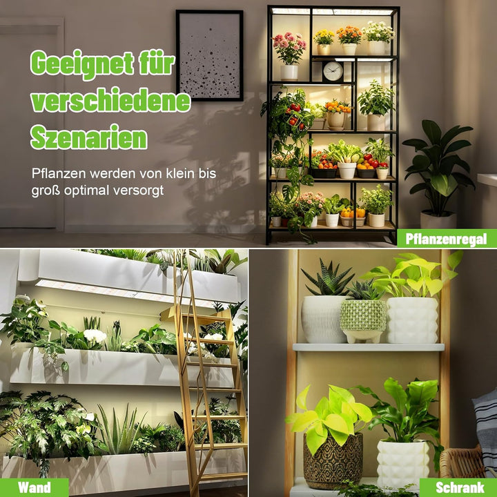 1620 LEDs Pflanzenlampe, LED Vollspektrum, 12 Stück Pflanzenleuchte, Pflanzenlicht Wachsen licht mit
