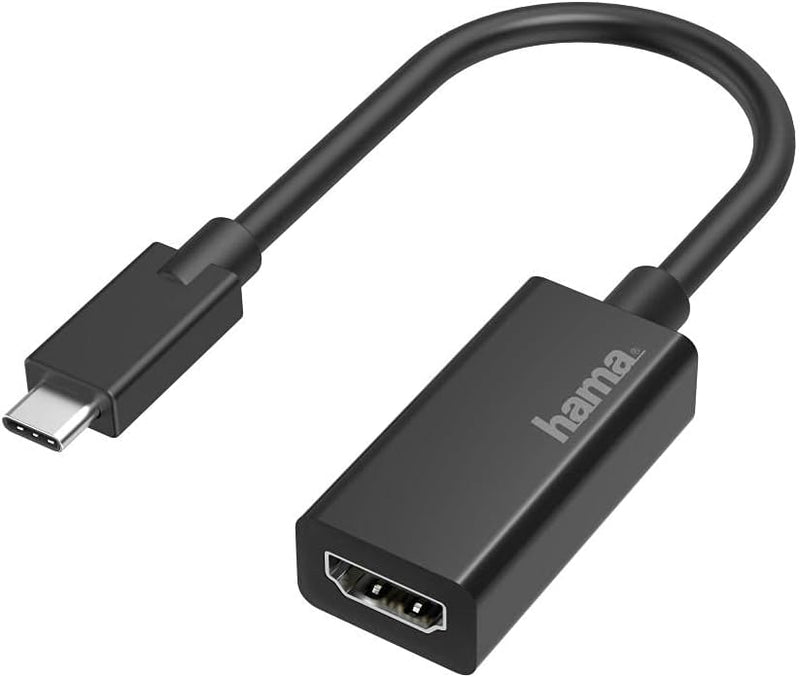 Hama USB C auf HDMI Adapter, 4K Ultra HD 30 Hz (USB C Adapter zum Anschluss von PC, Laptop, MacBook,