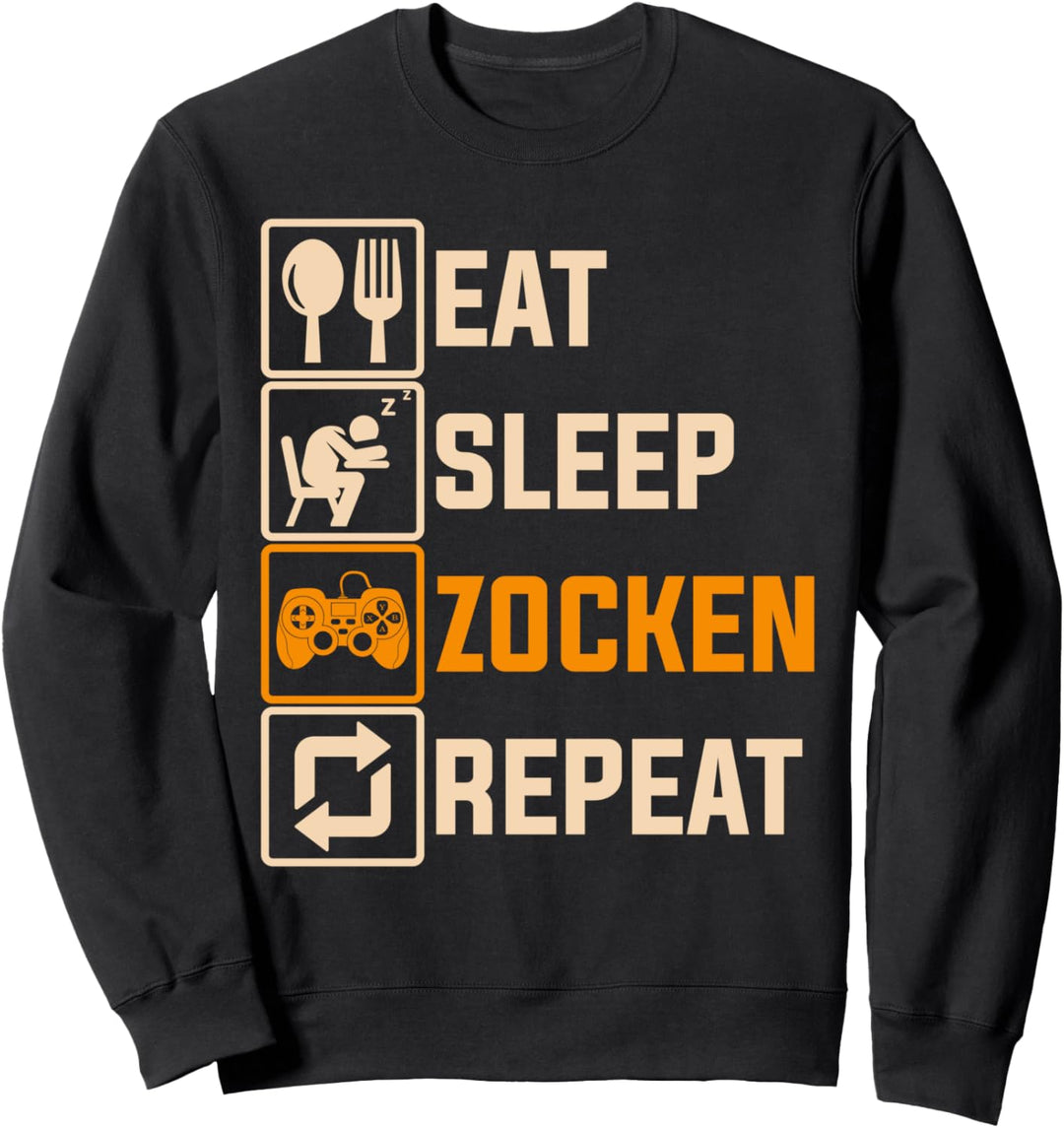 Videospiel Gamer Controller Nerd Zocker Lustiges Gaming Sweatshirt