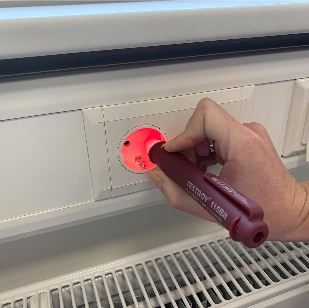 Testboy 115 Bit berührungsloser Spannungstester ab 12 V AC mit integrierter Bitaufnahme (hochwertige