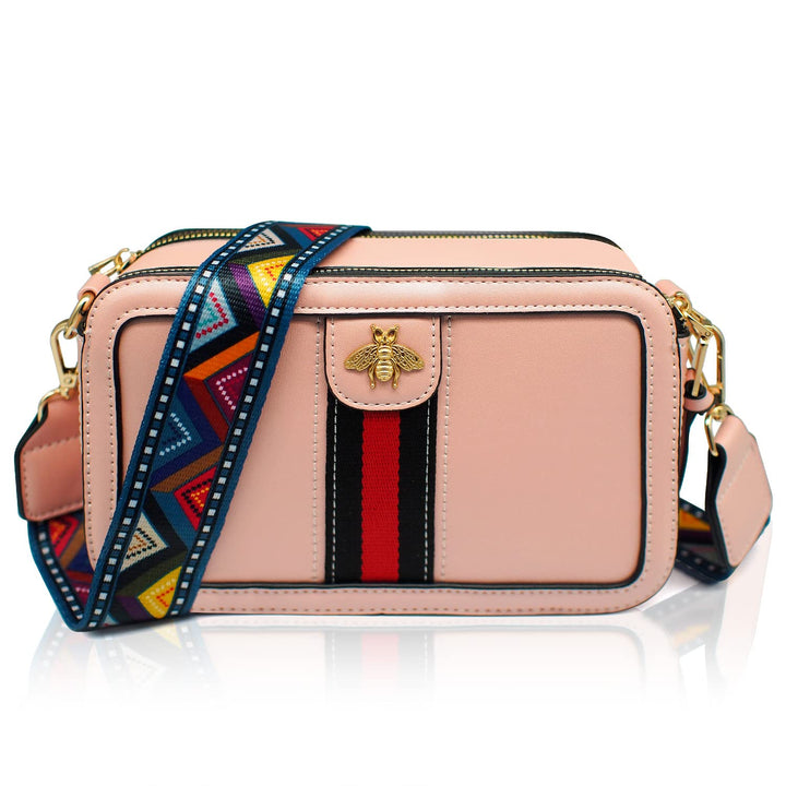 Beatfull Designer Bee Geldbörse Mode Crossbody Taschen mit Perle für Frauen PU Leder Schulter Clutch