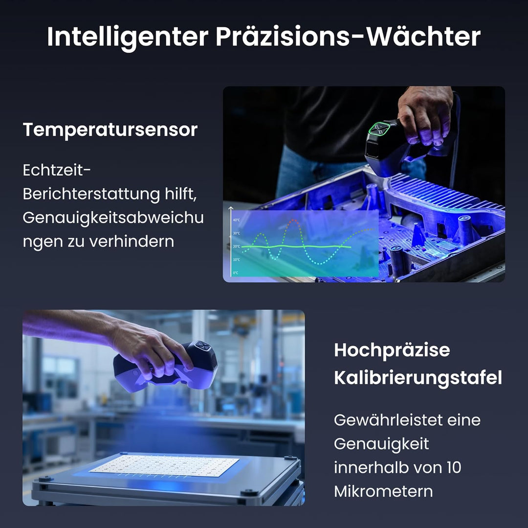 Revopoint MetroY Pro 3D-Scanner für 3D-Druck, 5 Scanmodi, bis zu 0,01 mm Präzision, 34+15+1 industri