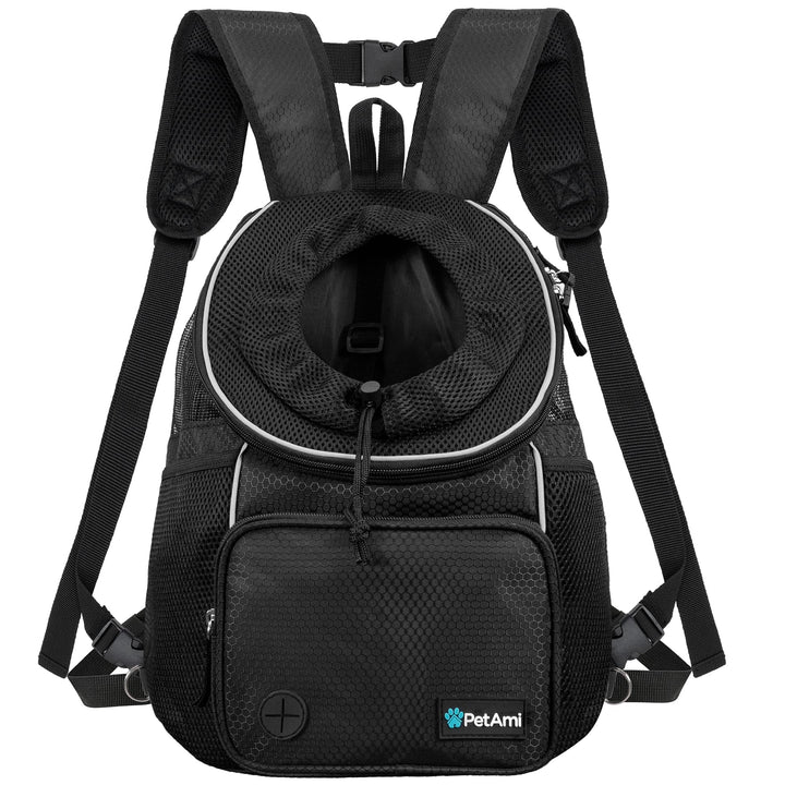 PetAmi Hundetragetasche vorne, Verstellbarer Rucksack für Hunde, Haustier, Katzen, Brusttasche, belü