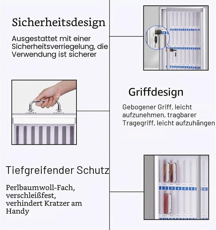 12/24/36/48/60 Handygarage Handygarage Schule Handy Aufbewahrung Schule Abschliessbare Schliessfäche