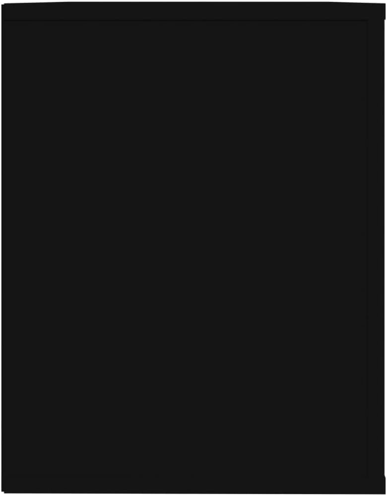 FIRBNUS Schuhregal Schwarz 75x35x45 cm Holzwerkstoff Schuhorganizer Schuhaufbewahrung Schuhschrank H