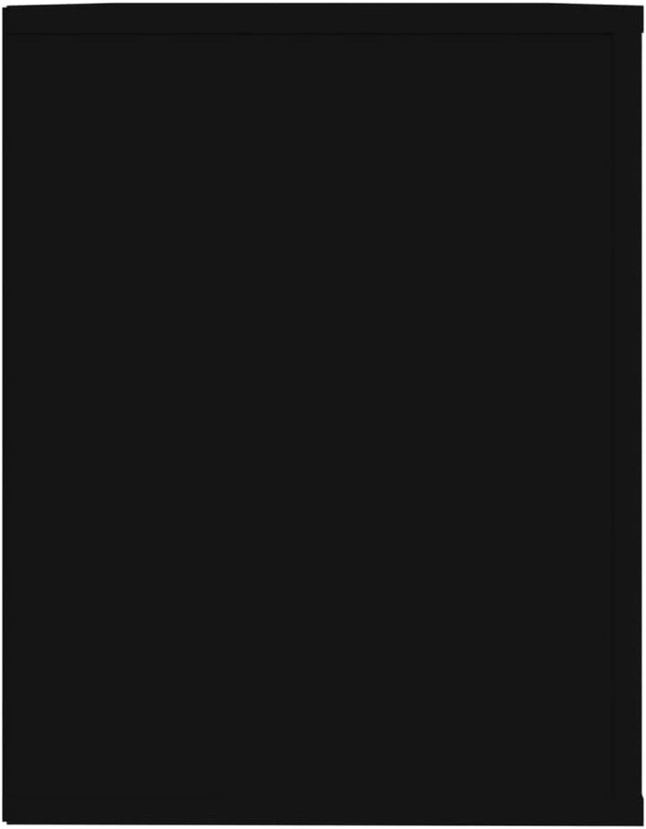 FIRBNUS Schuhregal Schwarz 75x35x45 cm Holzwerkstoff Schuhorganizer Schuhaufbewahrung Schuhschrank H