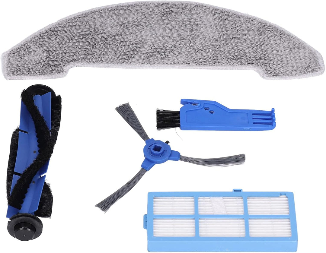 Marhynchus Home Roboter-Staubsauger-Kit Seitenbürste Lappenfilter Hauptbürsten-Set für 850T Clean Su