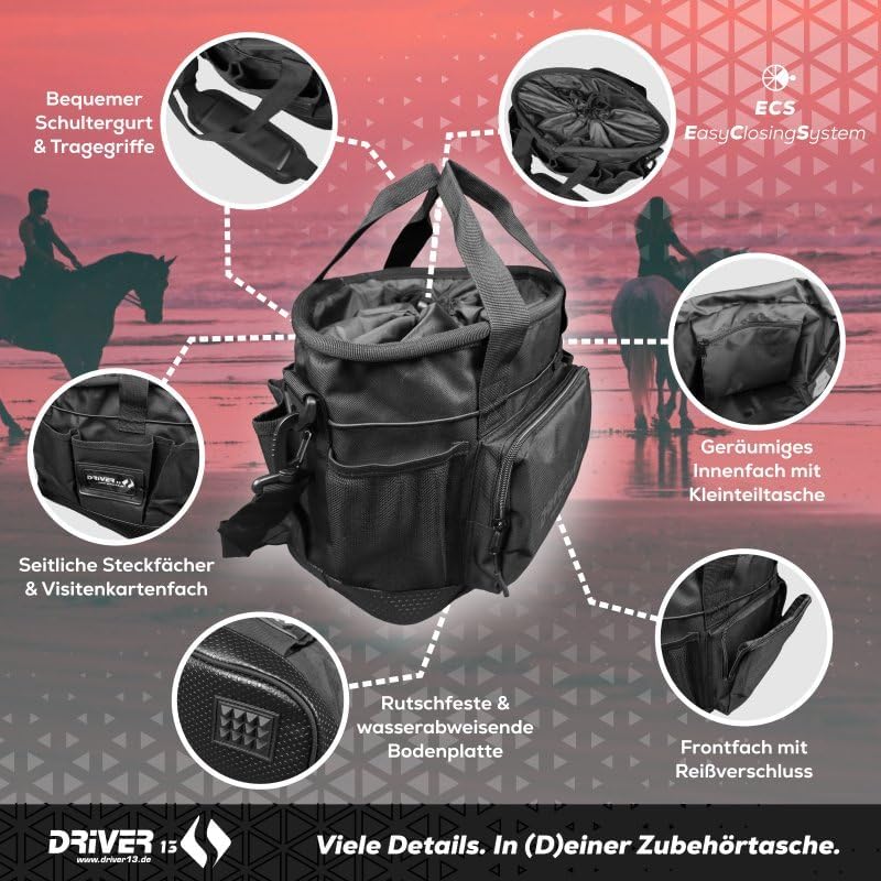 Driver13 Putztasche für Pferde Deluxe schwarz