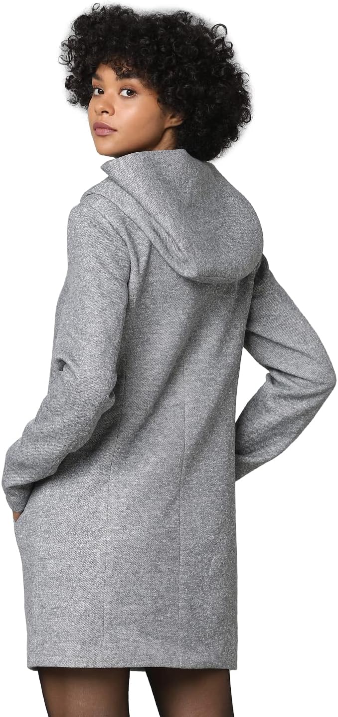 ONLY Female Mantel Klassischer XS Light Grey Melange, XS Light Grey Melange