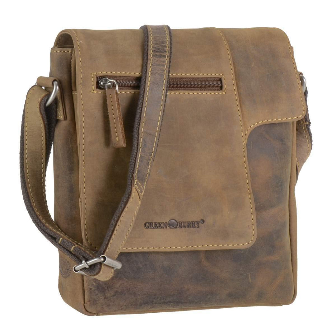 Greenburry Vintage Umhängetasche Leder 22 cm