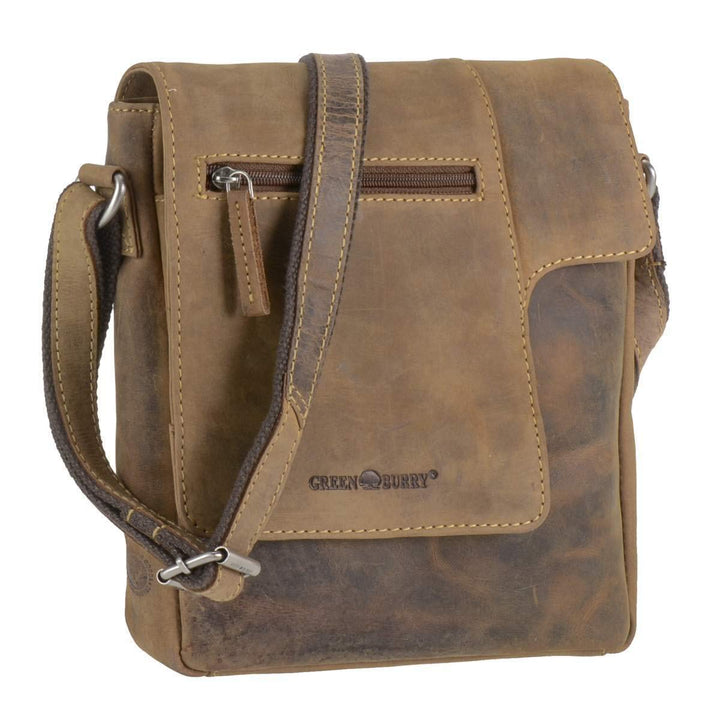 Greenburry Vintage Umhängetasche Leder 22 cm