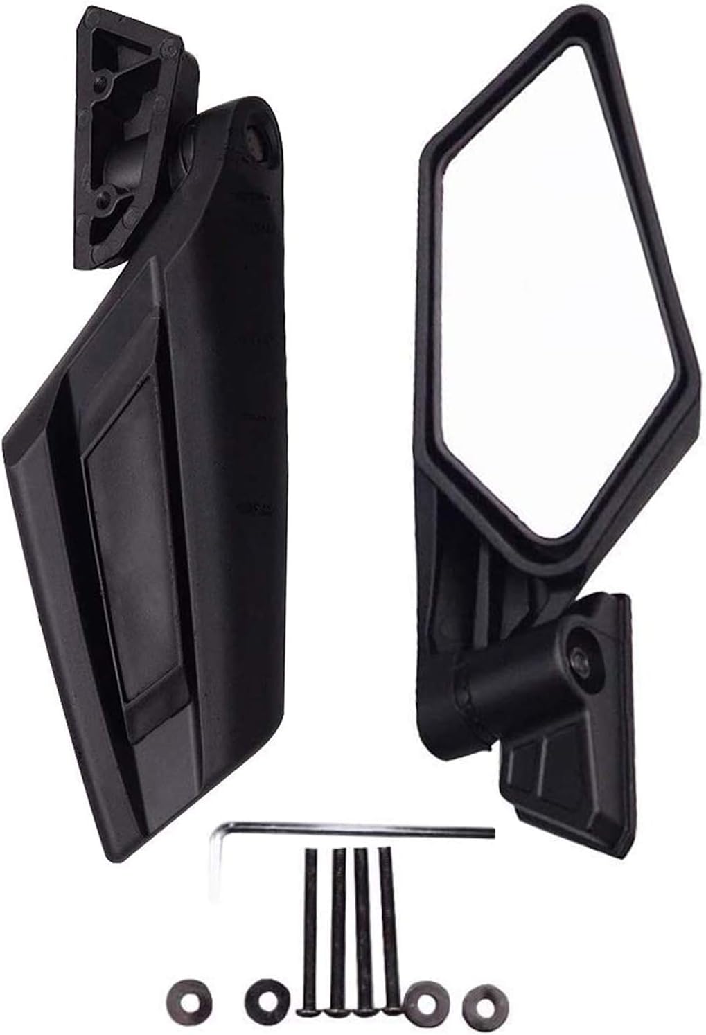 WOOSTAR 1.7" Konvexer Seitenspiegel Ersatz für UTV Polaris RZR Maverick X3 2017 2018 Suzuki Quadrace