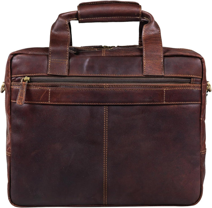STILORD 'Experience' Vintage Lehrertasche Leder gross für Herren Damen XL Aktentasche Business Schul