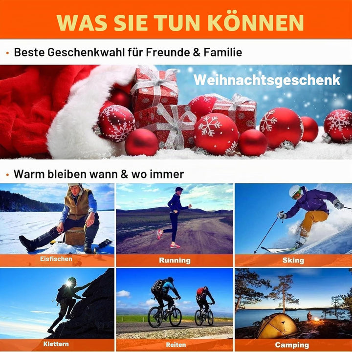 joyvio Beheizbare Weste für Männer und Frauen, leichte Heizjacken zum Skifahren, Eisfischen, Jagen X